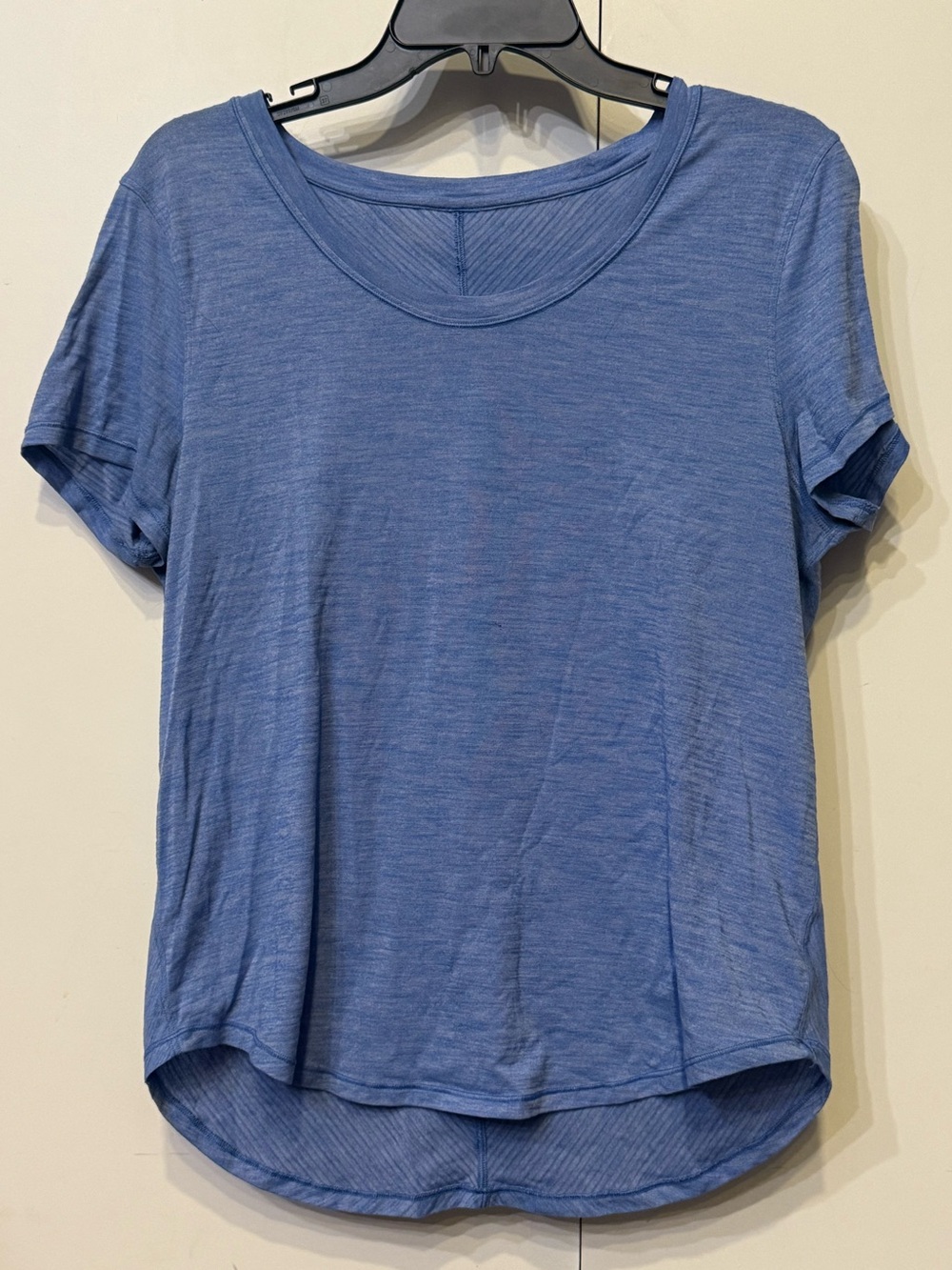 Lululemon Blue Short-Sleeve Scoop Neck Tee Shirt Top